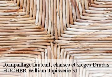 Rempaillage fauteuil, chaises et sièges  drudas-31480 HUCHER William Tapisserie 31