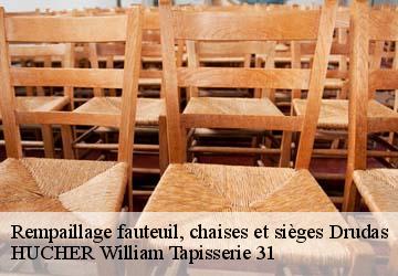 Rempaillage fauteuil, chaises et sièges  drudas-31480 HUCHER William Tapisserie 31